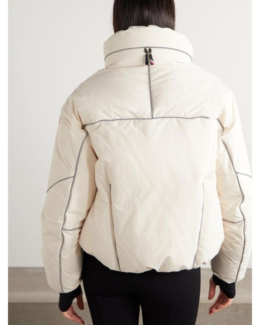 Moncler Natural Padded Hooded Down Ski Jacket
