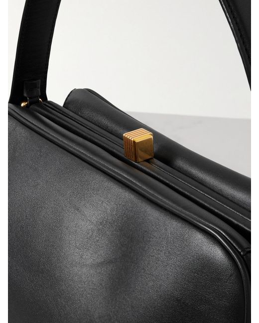 Khaite Black Cate Leather Tote