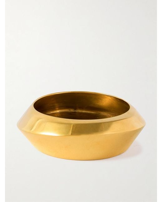 Saint Laurent Metallic Goldfarbener Armreif