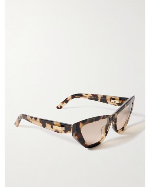 Dior Natural Cdior B6I Cat-Eye Tortoiseshell Acetate Sunglasses