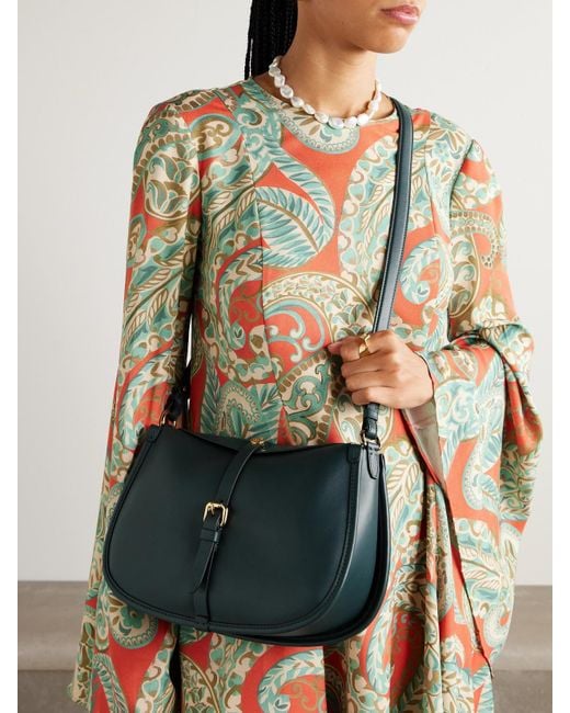 Etro Blue Schultertasche Aus Leder