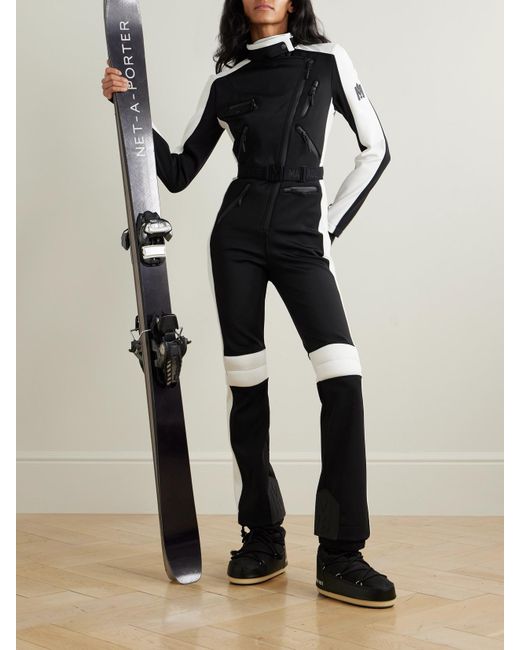 Mackage White Miakim Asymmetric Paneled Tech-Jersey Ski Suit