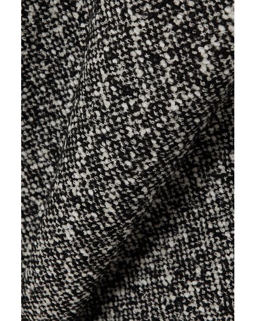 Max Mara Moscova Wool-blend Bouclé-tweed Mini Dress in Gray | Lyst