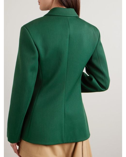 Loewe Green Wool-Blend Twill Blazer