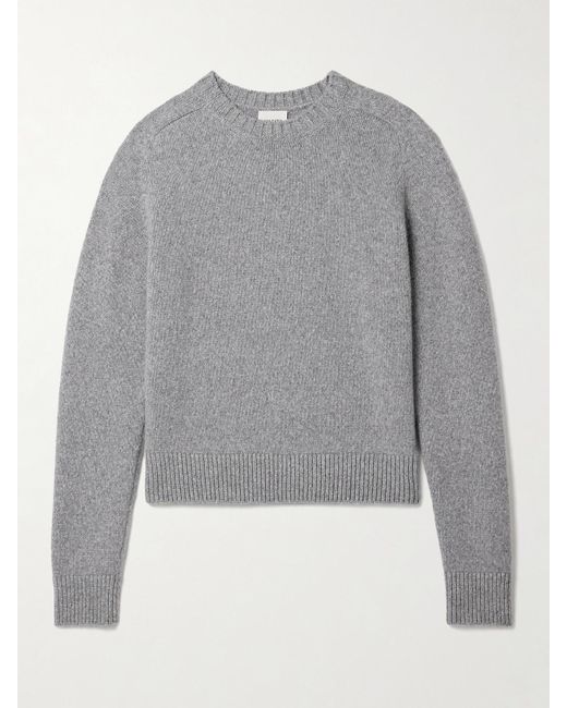 Khaite Gray Nera Cashmere Sweater