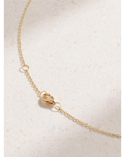 L'Atelier Nawbar Natural Five Star Seed 18-Karat Diamond Necklace