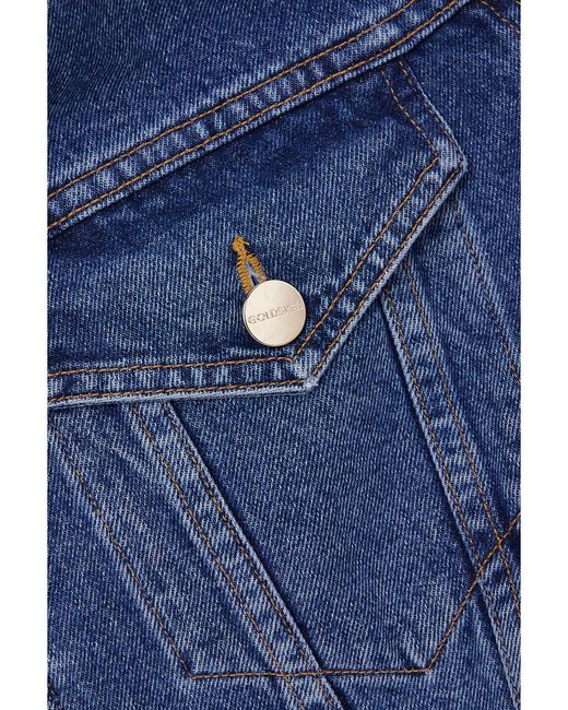 Goldsign Blue Paneled Denim Jacket