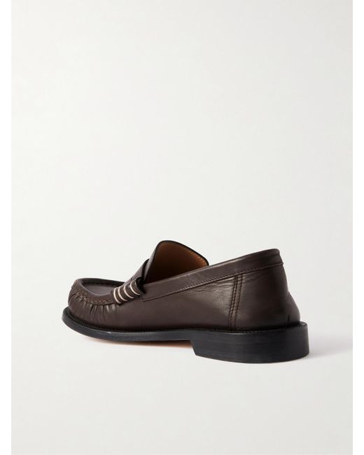 J.W. Anderson Brown Leather Loafers