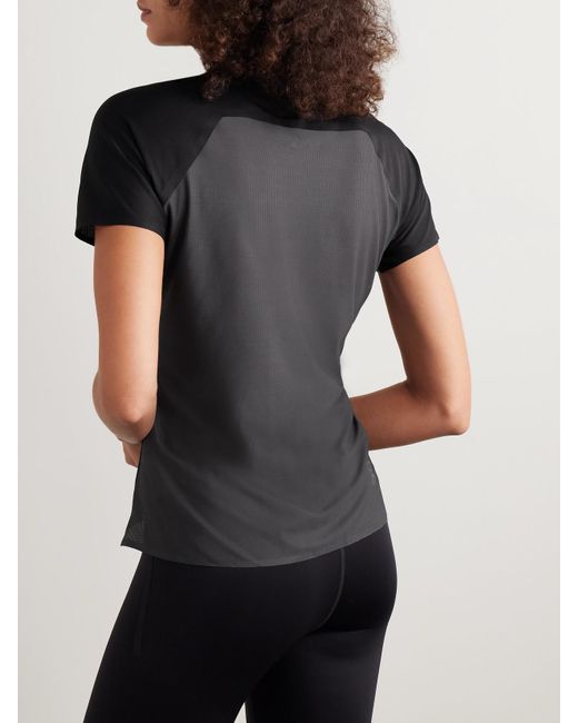 On Shoes Black Performance-T Stretch-Mesh T-Shirt