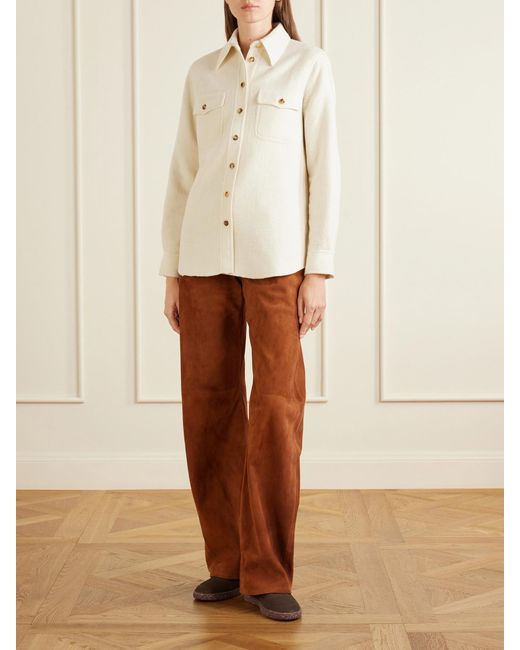 Gabriela Hearst Natural John Austin Cashmere Shirt