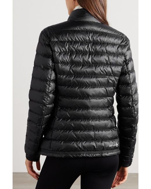 Moncler Black Walibi Quilted Ripstop Down Jacket