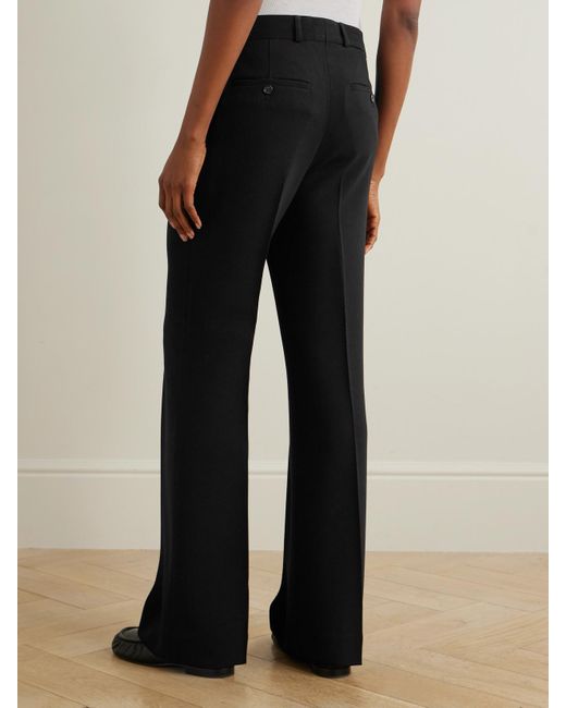 Totême  Black Hose Mit Weitem Bein Aus Crêpe