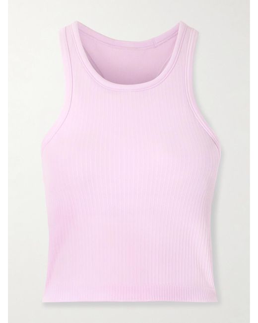 lululemon athletica Pink Ebb To Street Ribbed Jersey Tank