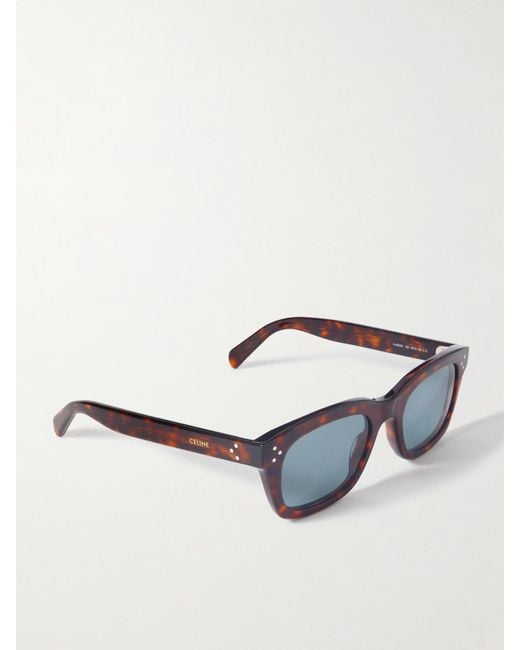 Céline Blue D-Frame Tortoiseshell Acetate Sunglasses