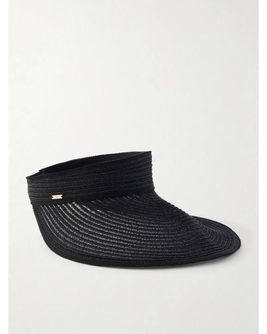 Eugenia Kim Black Trixie Raffia Sunhat