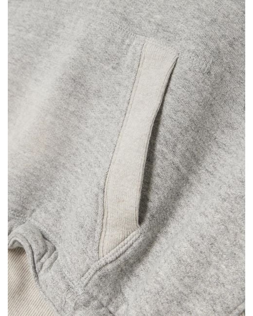 R13 White Tie-Detailed Cotton-Jersey Hoodie