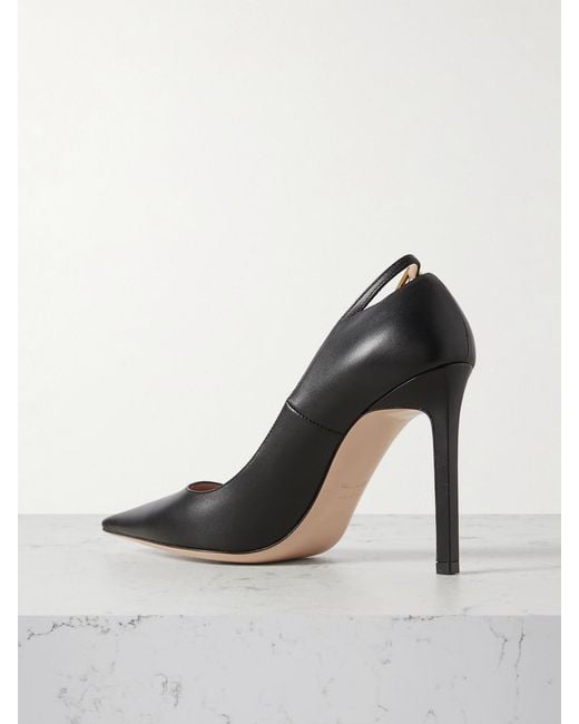 Tom Ford Black Angelina Cutout Buckle-Detailed Leather Pumps