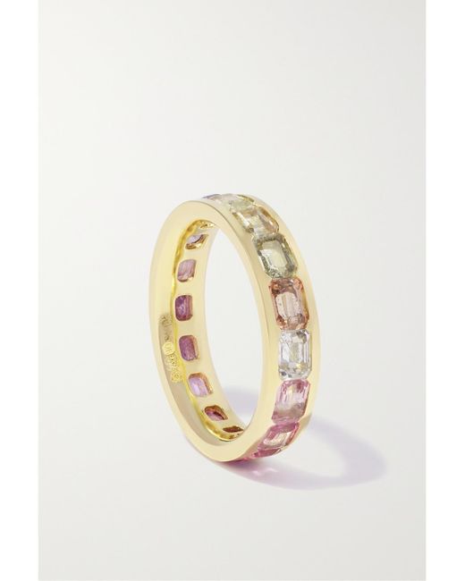 Octavia Elizabeth Natural Alice 18-Karat Recycled- Sapphire Eternity Ring