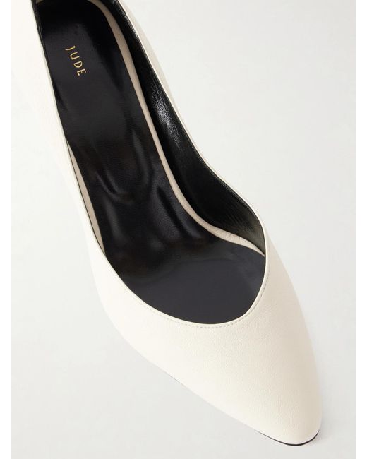 Jude White Haze 80 Leather Pumps