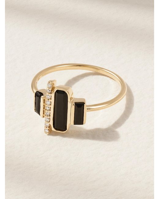 Melissa Joy Manning Natural Cityscape Ring Aus Recyceltem 14 Karat Mit Spinellen Und Diamanten