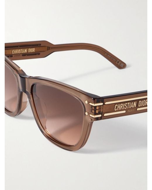 Dior Brown Dior Signature S6U Square-Frame Acetate Sunglasses
