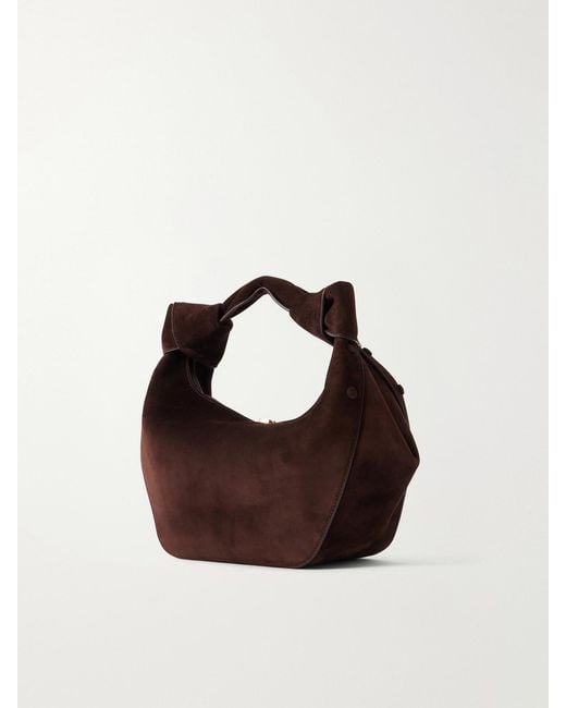 Gabriela Hearst Black Antonia Mini Suede Shoulder Bag