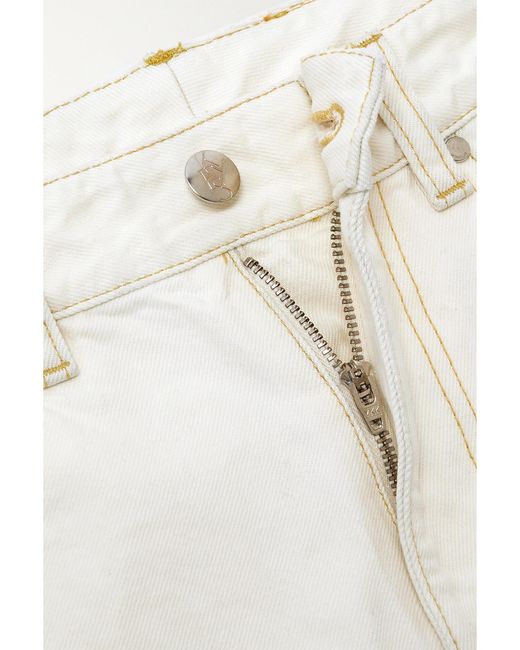 Moncler Genius White Alicia Keys High-Rise Wide-Leg Jeans