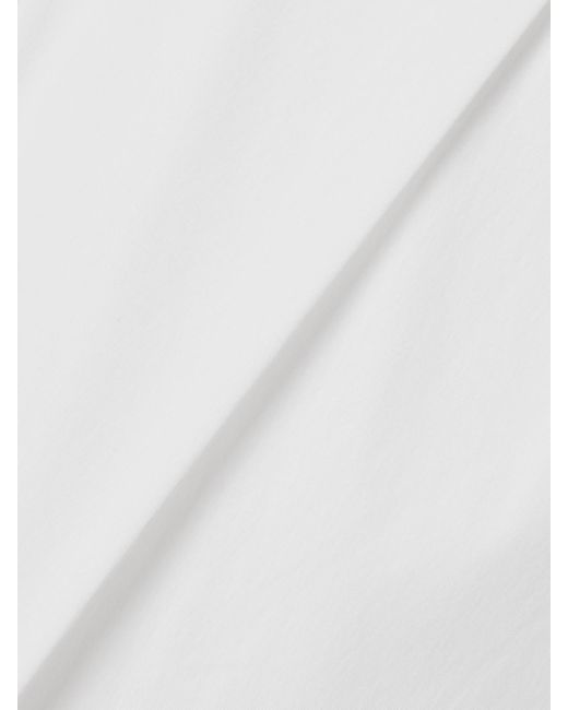 Max Mara White Sultano Shorts Aus Popeline Aus Einer Baumwollmischung Mit Bundfalten