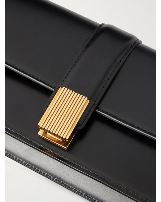 Khaite Black Leather Clutch Bag