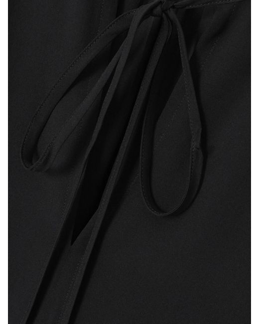 Nili Lotan Black Acadia Bluse Aus Seidenchiffon