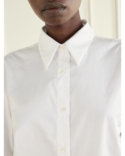 Dries Van Noten White Cotton-Poplin Shirt