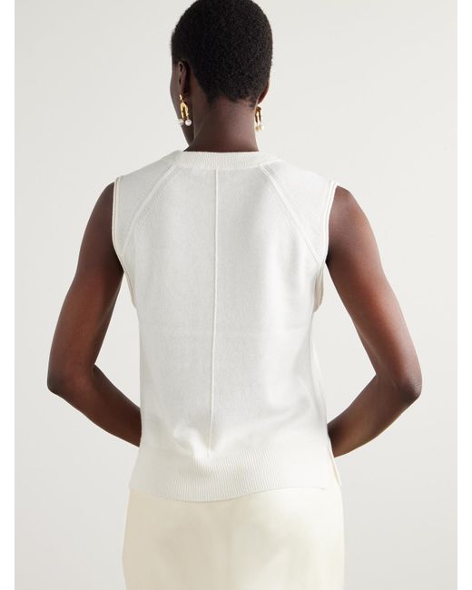 Jonathan Simkhai White Hanson Cashmere Tank