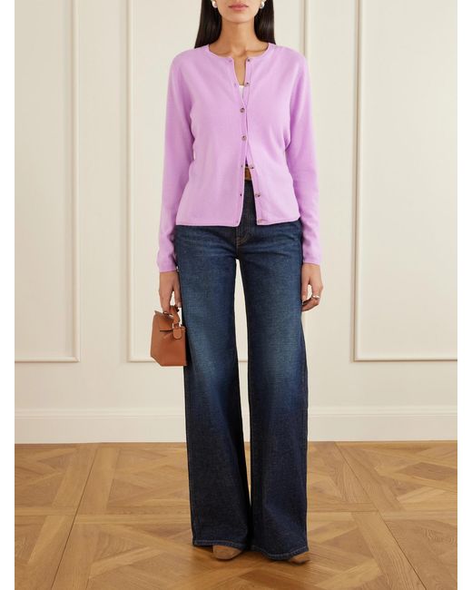 Allude Pink Cashmere Cardigan