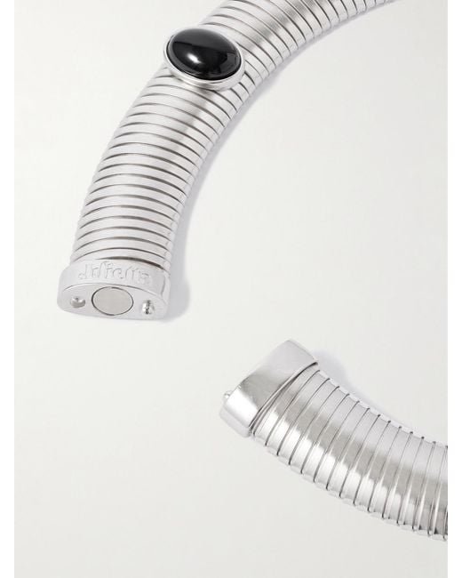 Tour De Cou En Plaqué Rhodium Et Onyx Celeste Julietta en coloris Natural