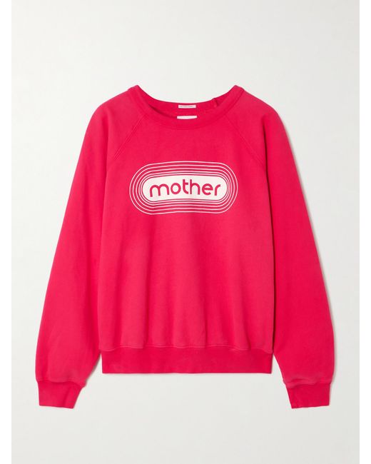 Mother Pink The Concert Printed Cotton-Jersey Sweatshirt