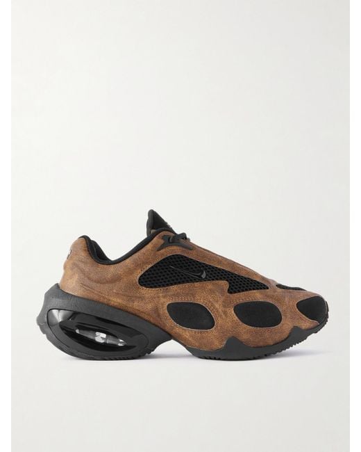 Nike Brown Air Max Muse Sneakers Aus Veloursleder Mit Mesh-Einsätzen