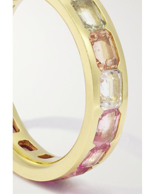 Octavia Elizabeth Natural Alice 18-Karat Recycled- Sapphire Eternity Ring