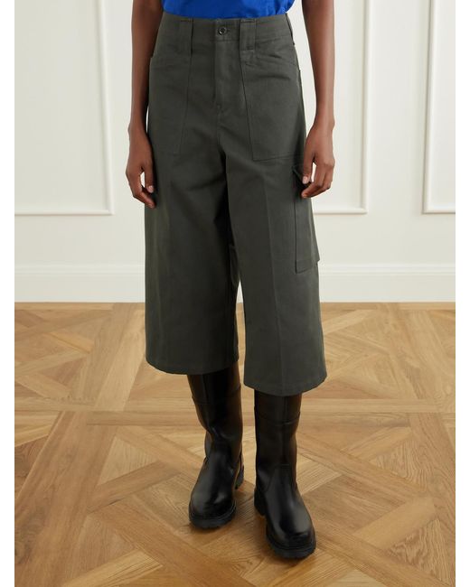Rier Gray Garment-Dyed Cotton-Twill Shorts