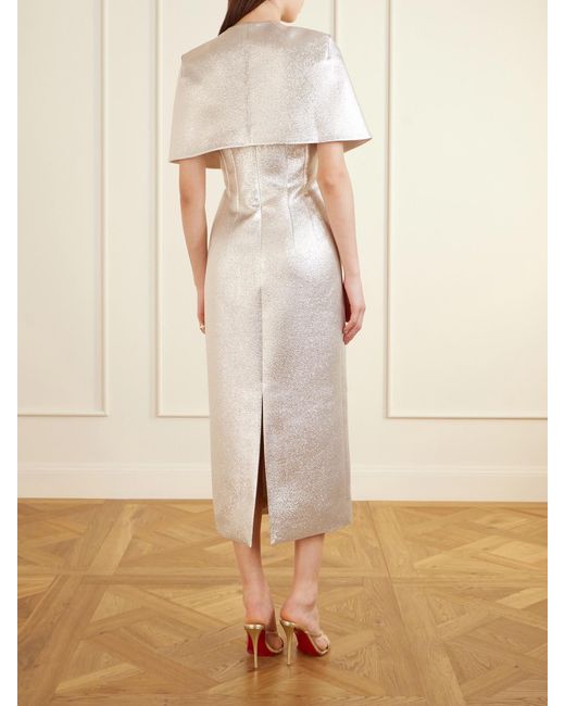 Emilia Wickstead Natural Domie Cloqué Cape
