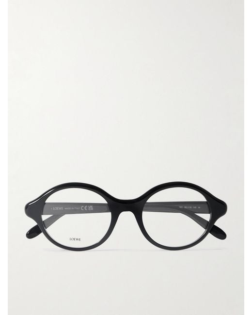 Loewe Black Round-Frame Acetate Optical Glasses