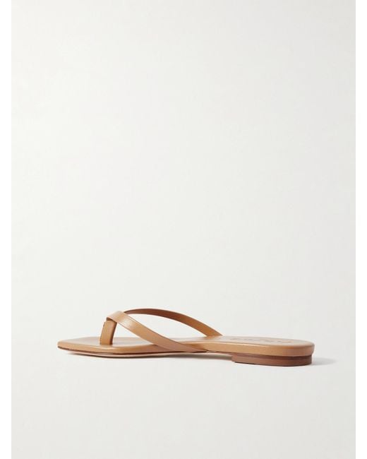 Aeyde Brown Renee Leather Flip Flops