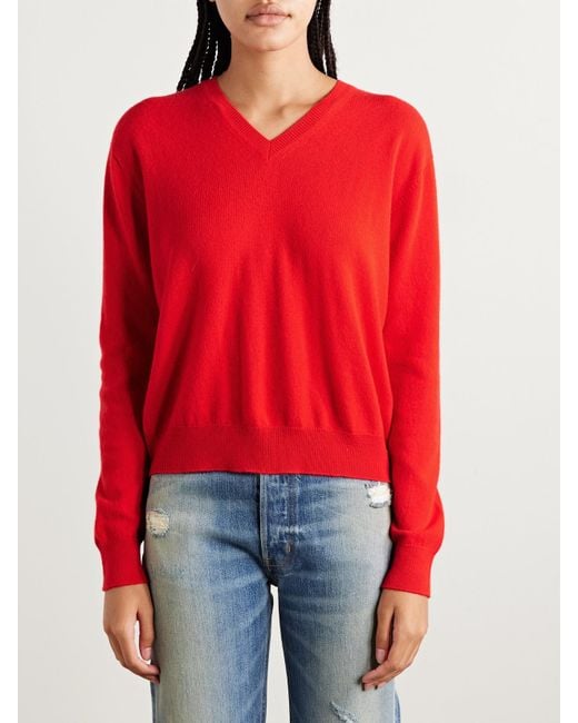 RÙADH Red The Sanderson Cashmere Sweater