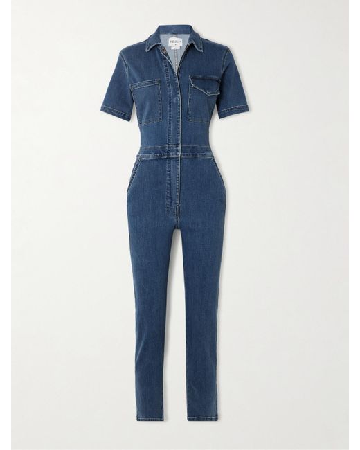 Rivet Utility Blue Rebel Denim Jumpsuit