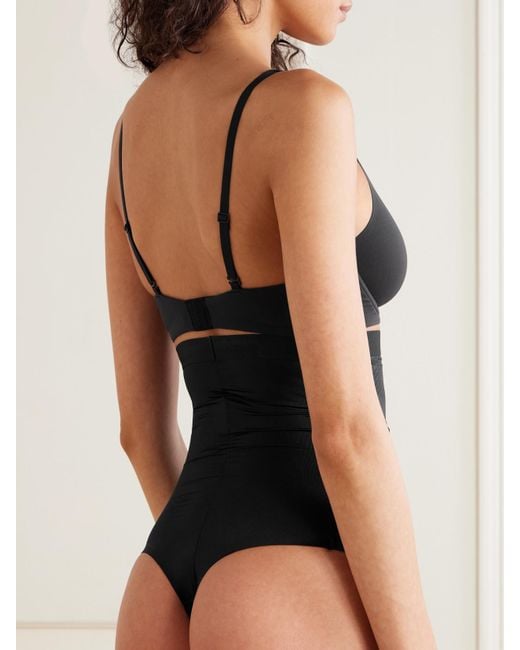 Spanx Black Shape Invisible High-Waisted Thong