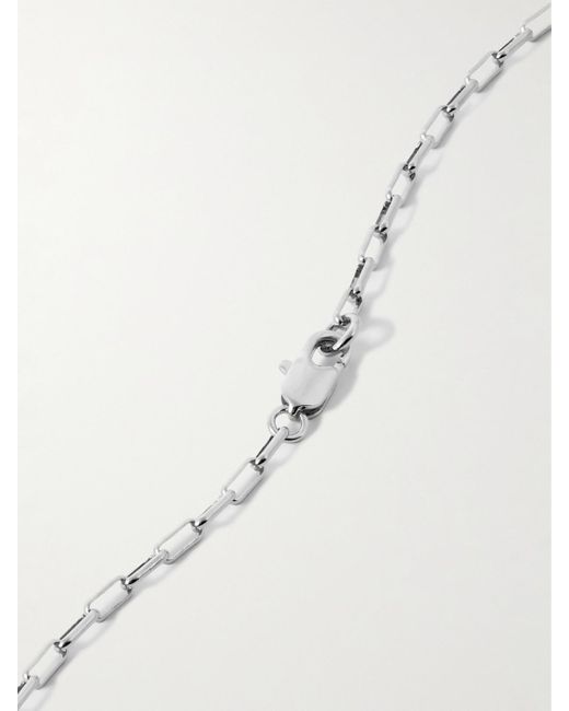 Laura Lombardi White Sabbia Platinum-Plated Necklace