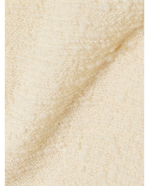 LIBEROWE Natural Tavi Wool-Blend Tweed Mini Skirt