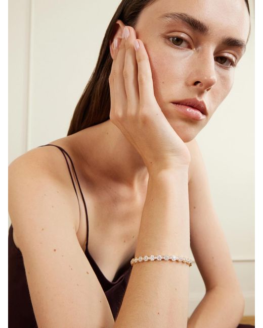 David Morris Natural Triolette 18-Karat Diamond Bangle