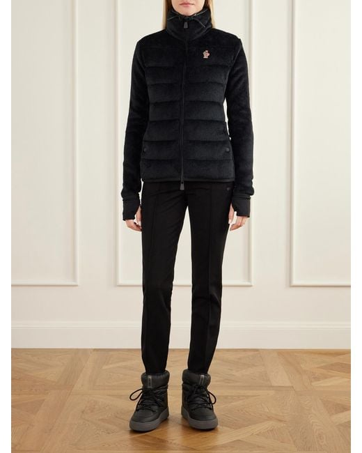 Moncler Blue Skinny Stretch-Twill Straight-Leg Ski Pants