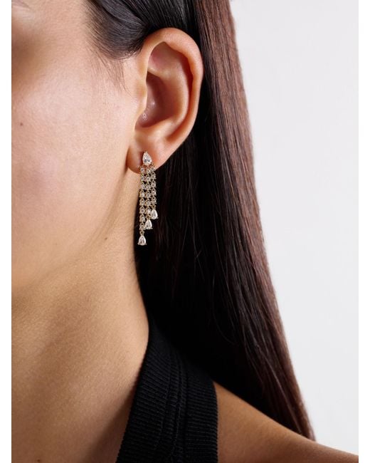 Anita Ko Natural Fringe 18-Karat Diamond Earrings