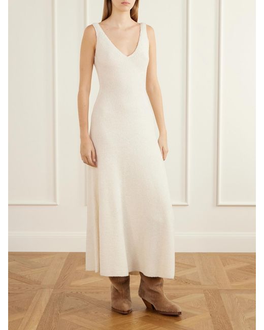 Gabriela Hearst White Waite Shearling Knee Boots